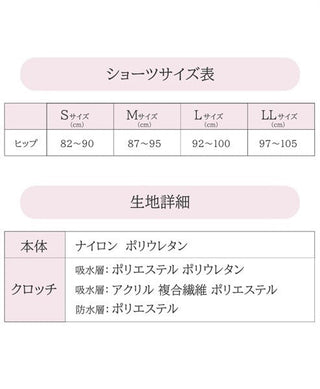 吸水ショーツ hanayaka ロングタイプ ブラック